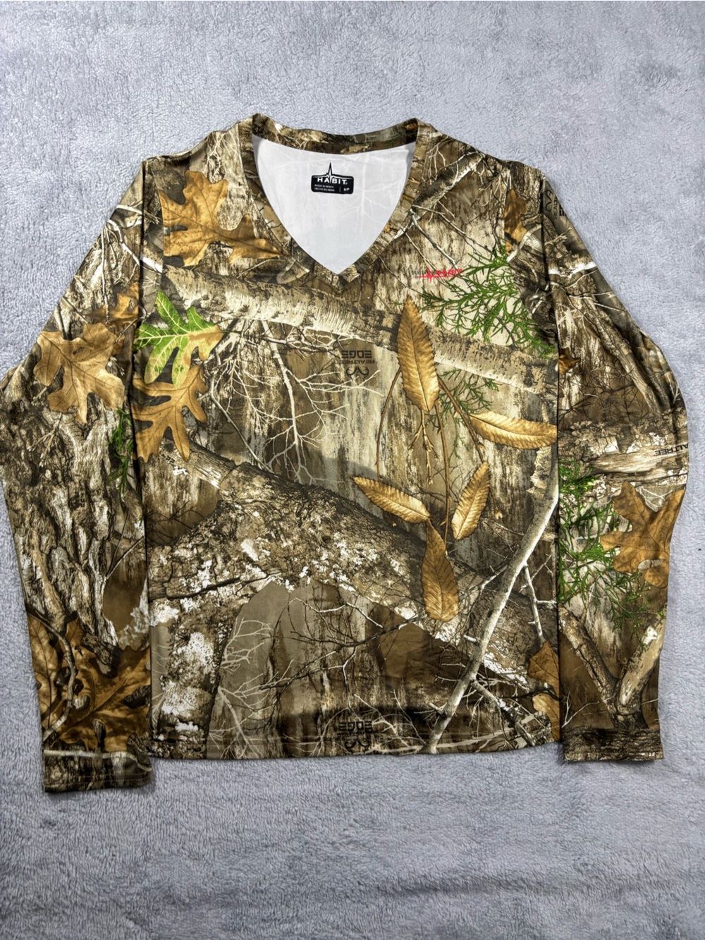 Habit camo long sleeve tee